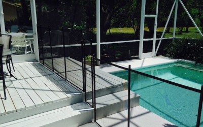 Pool Fence On Steps