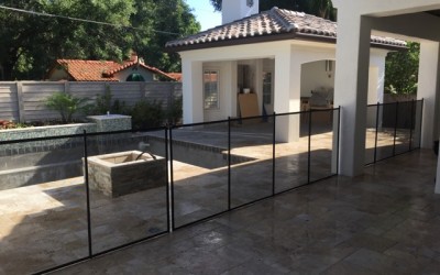 New Construction Pool Fence