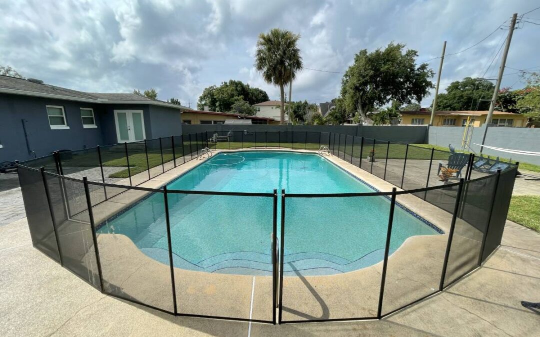 Surrounded with Baby Barrier® Pool Fence