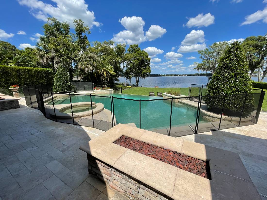 Lakefront Swimming Pool Safety Fence
